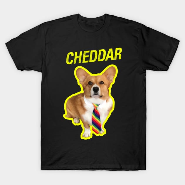 Cheddar  |  Brooklyn 99 T-Shirt by cats_foods_tvshows